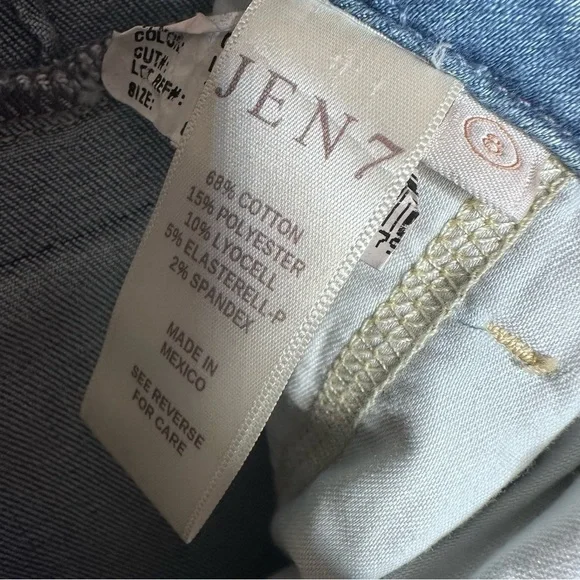 Jen7 by 7 for All Mankind La Quinta Tailorless High-Rise Flared Trouser Jeans - Picture 11 of 13